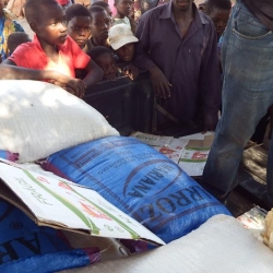 Doação de mais de 800 quilos em alimentos aos órfãos