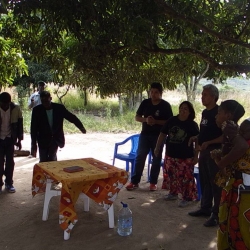 Bastismo realizado em Nharo-Nharo, Manica, Sofala